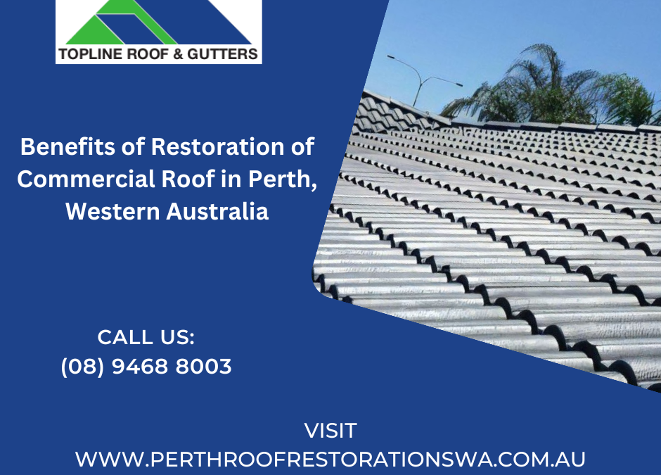 Commercial roof restoration in Perth