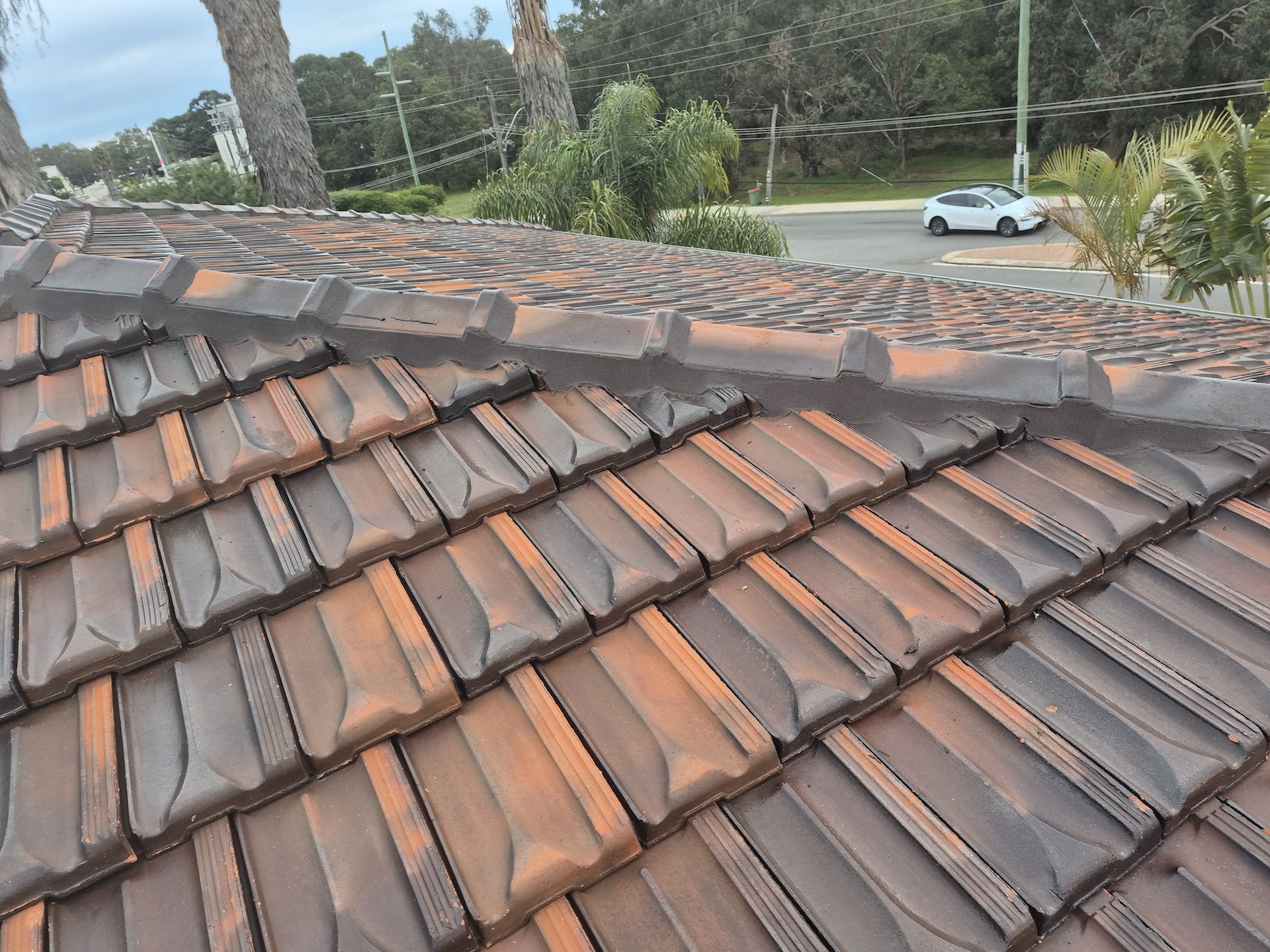 Completed roof maintenance and ridge capping repointing in Bull Creek